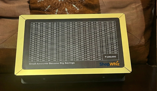 1 Lakh Wooden Money Piggy Bank (Including marker)